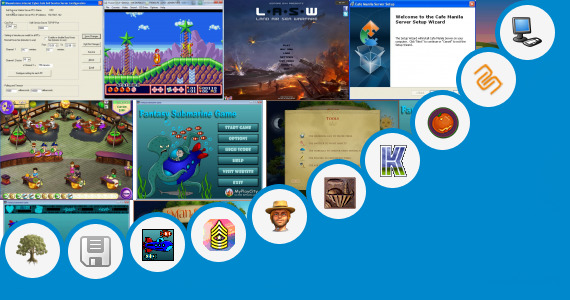 Software collection for Cafe Land Games