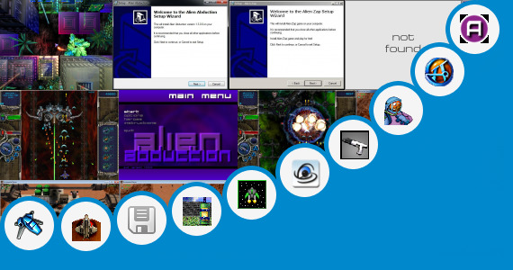 Software collection for Alien Shooter Setup Games
