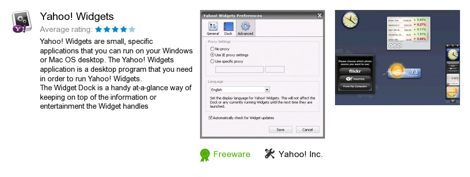 Yahoo! Widgets