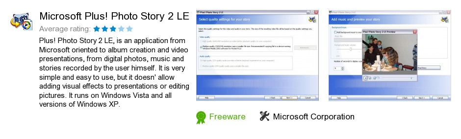 Microsoft Plus! Photo Story 2 LE