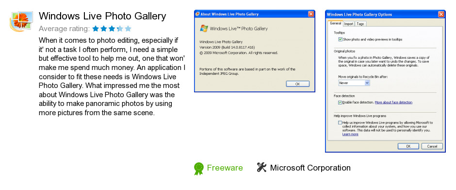 Windows Live Photo Gallery