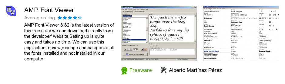 AMP Font Viewer