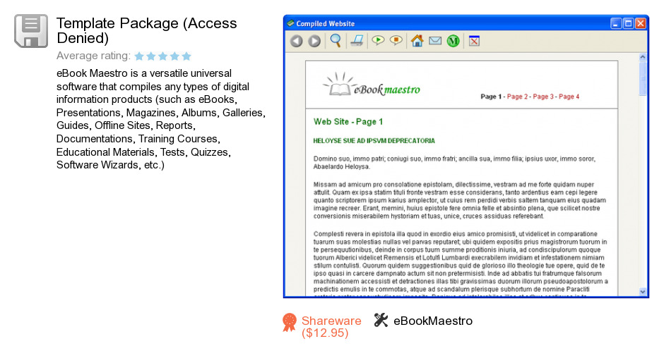 Template Package (Access Denied)