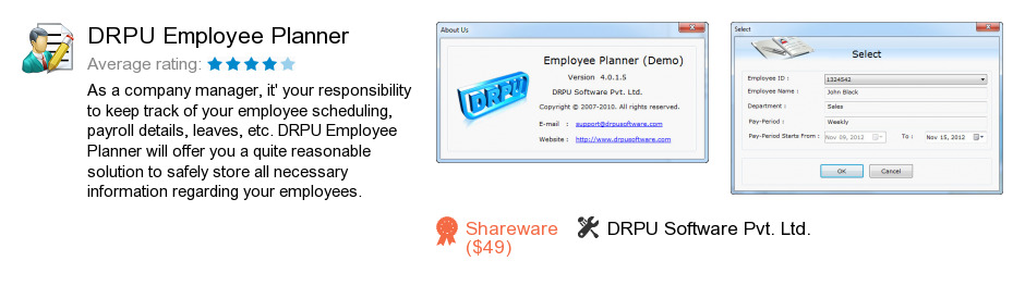 DRPU Employee Planner