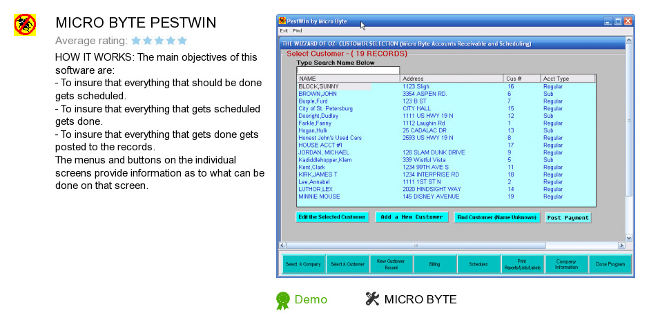 MICRO BYTE PESTWIN