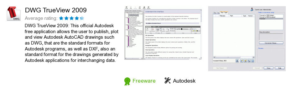 Free DWG TrueView 2009 Download: 222,379,170 bytes