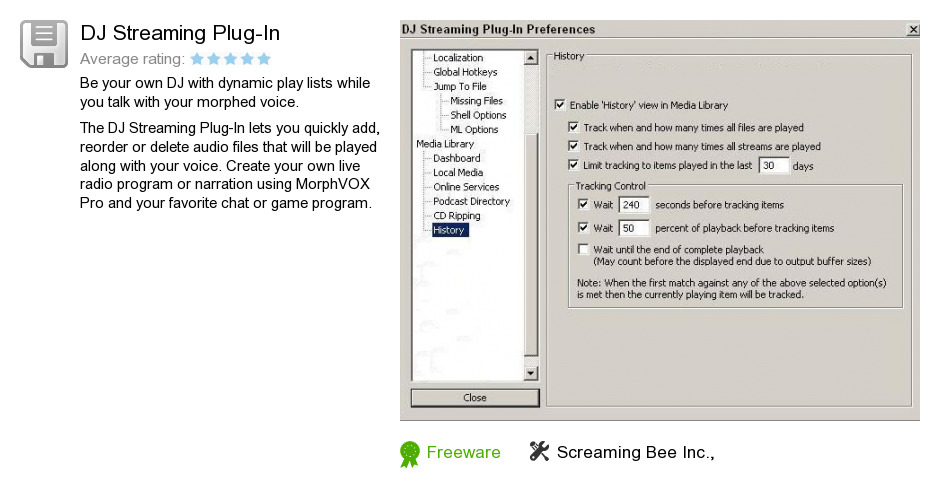 DJ Streaming Plug-In
