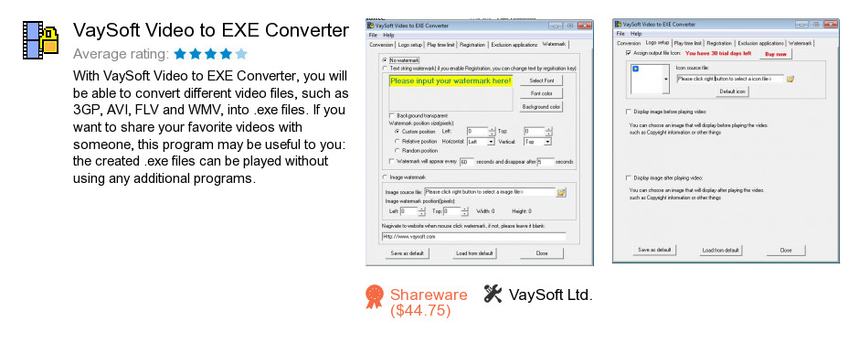 VaySoft Video to EXE Converter