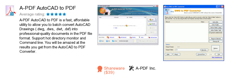 A-PDF AutoCAD to PDF