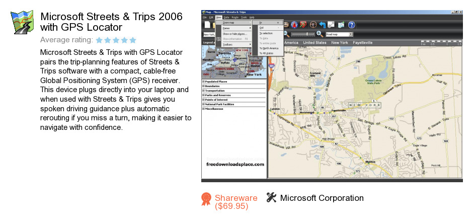 Microsoft Streets & Trips 2006 with GPS Locator