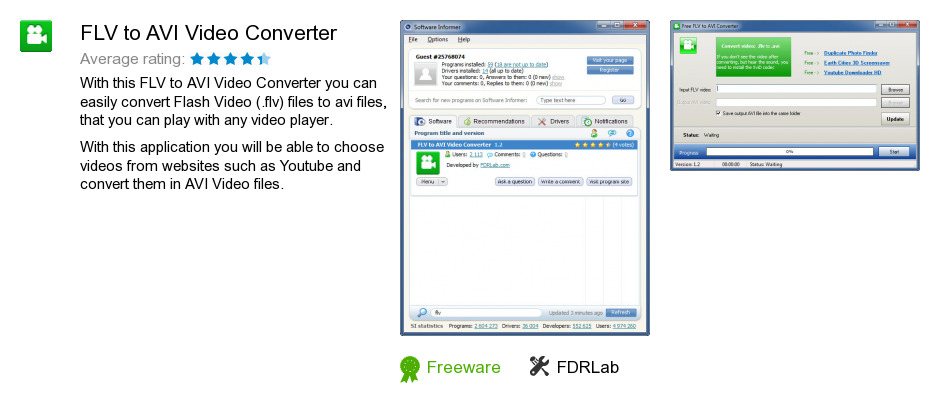 FLV to AVI Video Converter