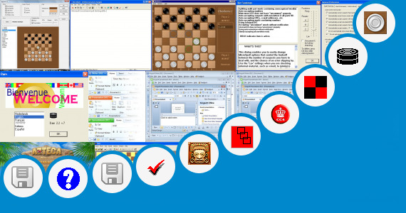 Software collection for Kings Row Checkers Program