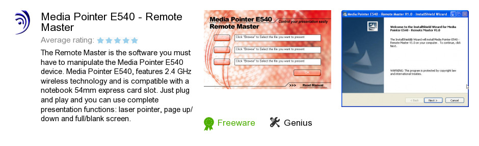 Media Pointer E540 - Remote Master