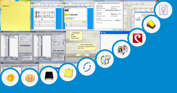 Software collection for Short Note Application Software