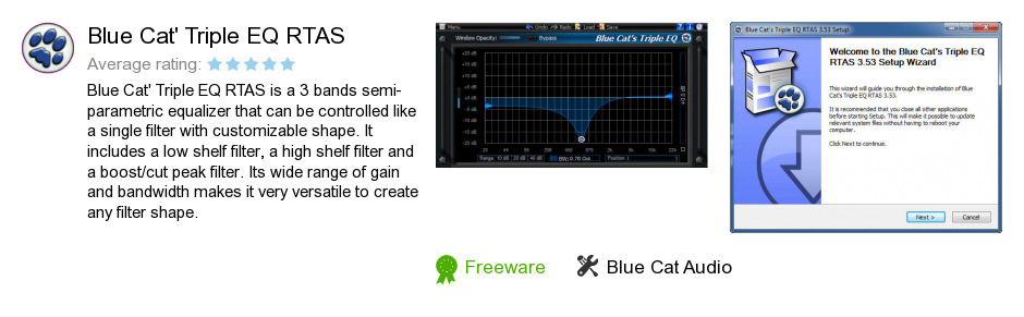 Blue Cat's Triple EQ RTAS