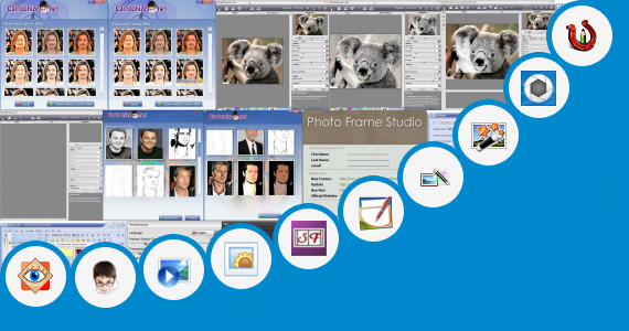 Software collection for Multiple Photo Scrapbook Sketches