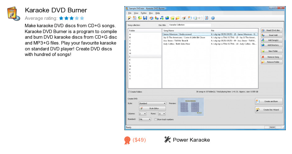 Karaoke DVD Burner