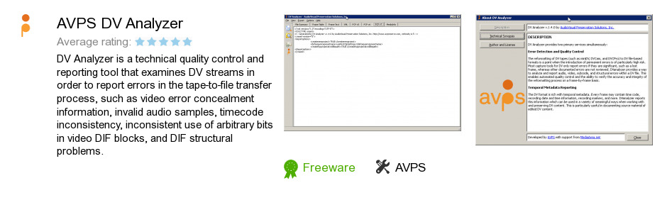 AVPS DV Analyzer