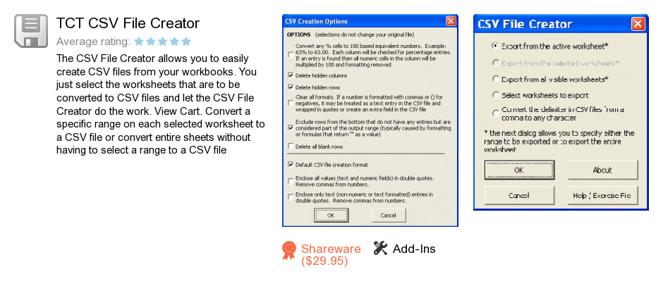 TCT CSV File Creator
