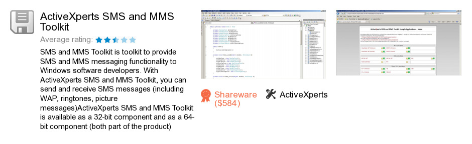 ActiveXperts SMS and MMS Toolkit