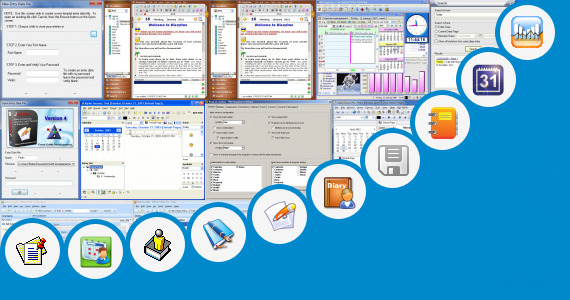 Software collection for Life Diary Scrapbooking