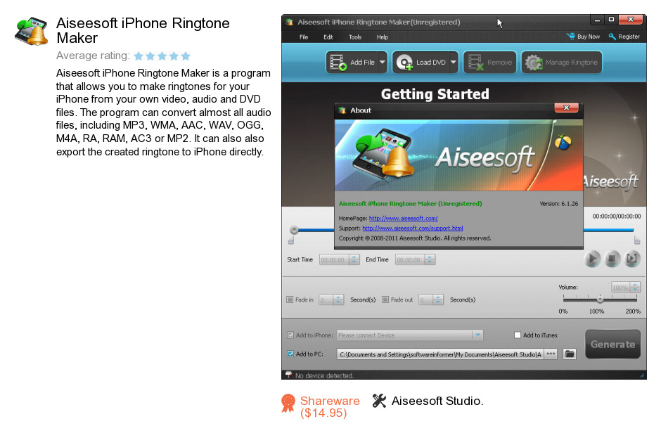 Aiseesoft iPhone Ringtone Maker