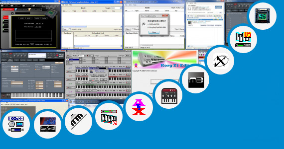 Software collection for Korg M1 Sound Bank Editor