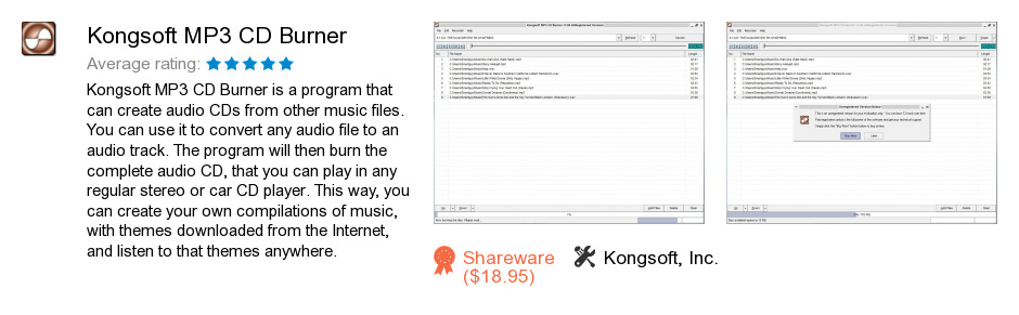 Kongsoft MP3 CD Burner