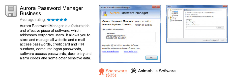 Aurora Password Manager Business