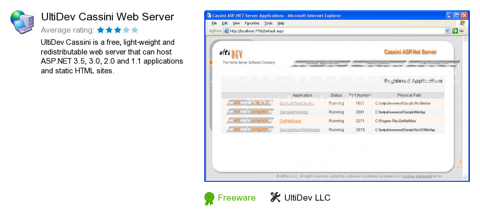 UltiDev Cassini Web Server