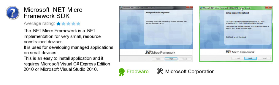 Microsoft .NET Micro Framework SDK