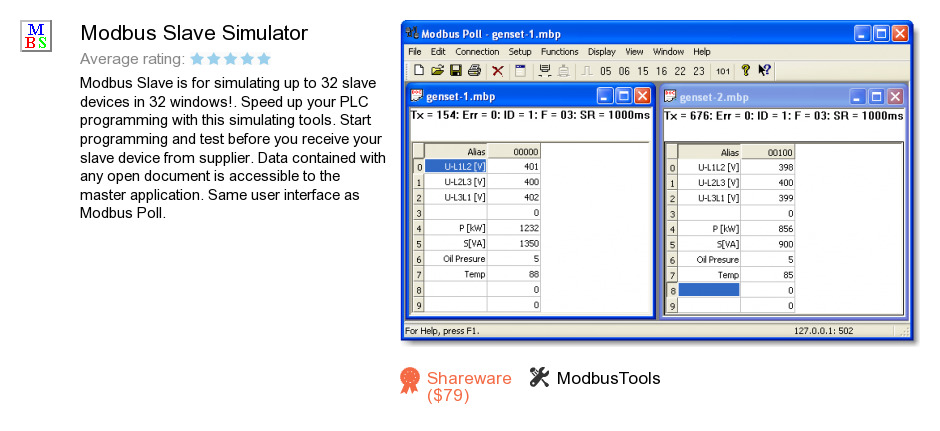 Modbus Slave Simulator