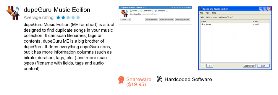 DupeGuru Music Edition