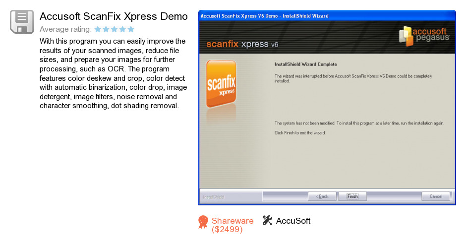 Accusoft ScanFix Xpress Demo