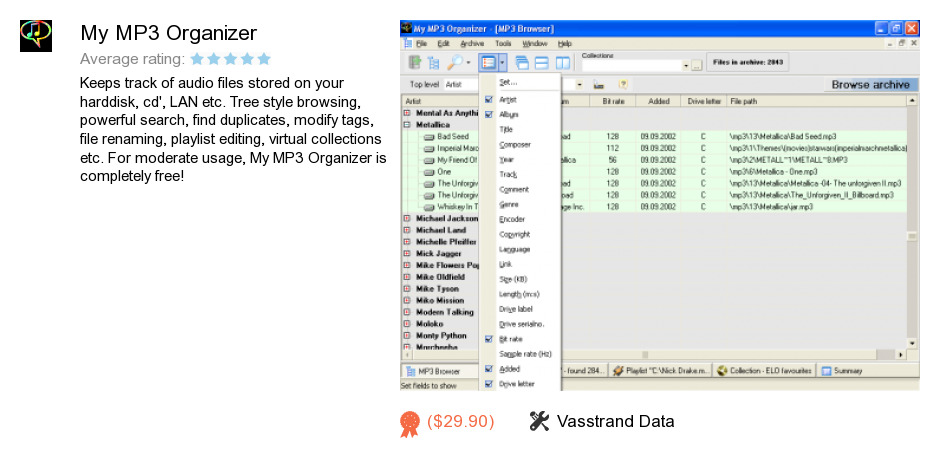 My MP3 Organizer