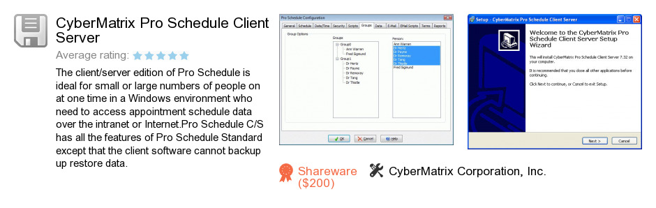 CyberMatrix Pro Schedule Client Server