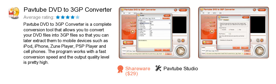 Pavtube DVD to 3GP Converter