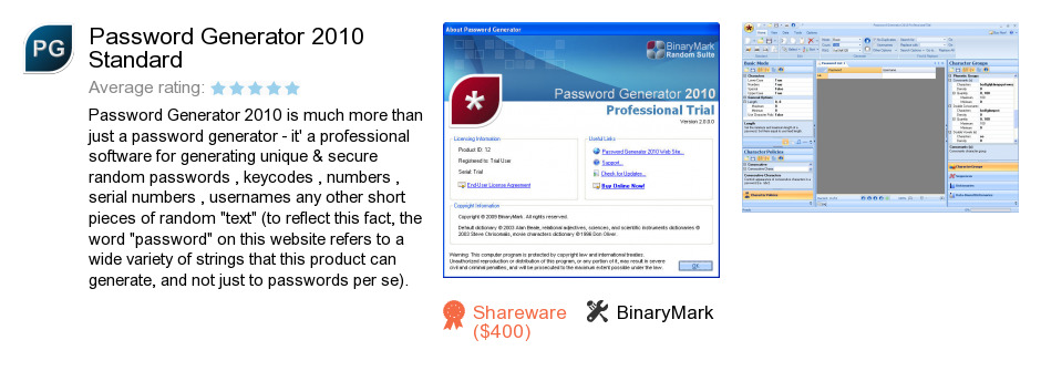 Password Generator 2010 Standard