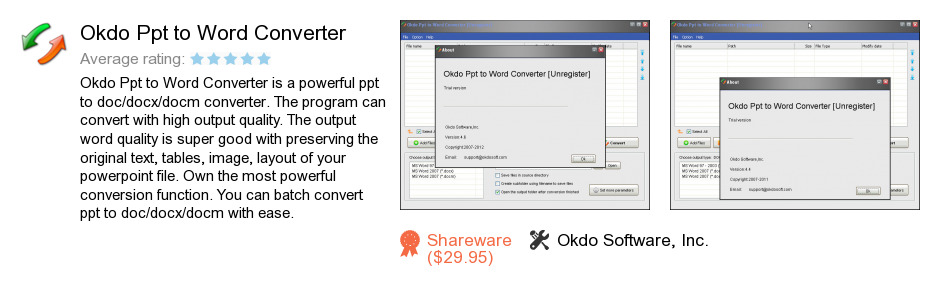 Okdo Ppt to Word Converter
