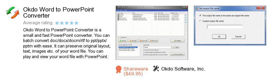 Okdo Word to PowerPoint Converter