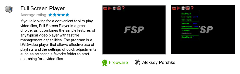 Full Screen Player