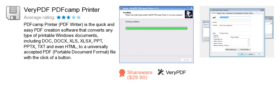 VeryPDF PDFcamp Printer