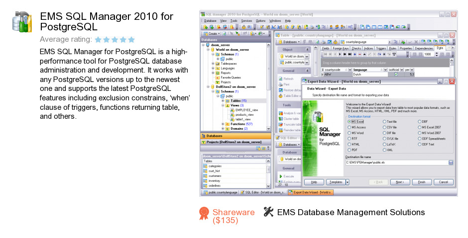 EMS SQL Manager 2010 for PostgreSQL