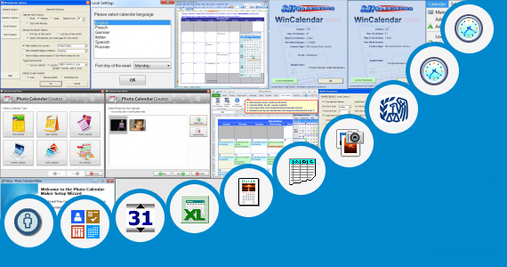 Software collection for Fiscal Month Calendar Template