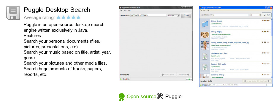 Puggle Desktop Search