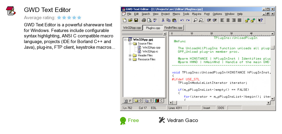 GWD Text Editor