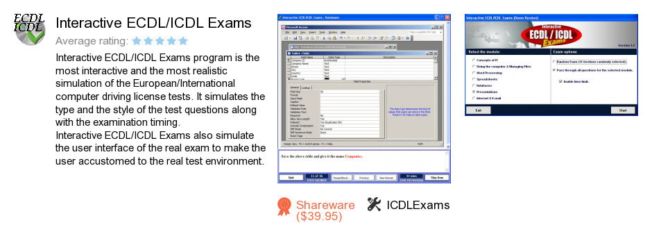 Interactive ECDL/ICDL Exams