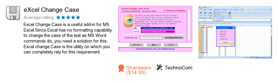 EXcel Change Case