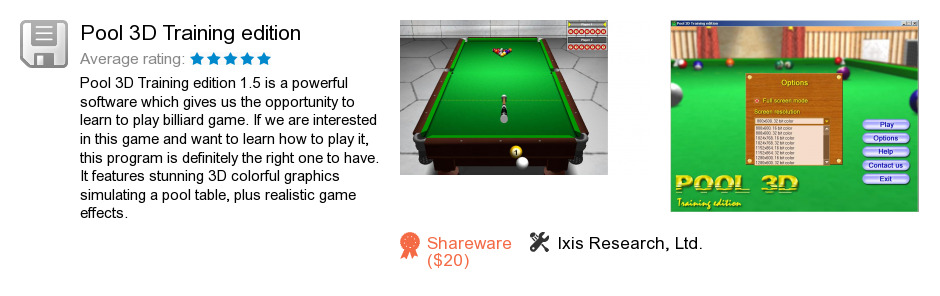 Pool 3D Training edition