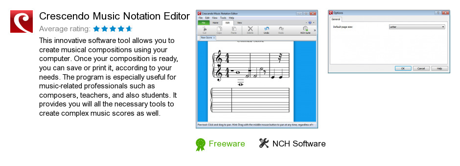 Crescendo Music Notation Editor